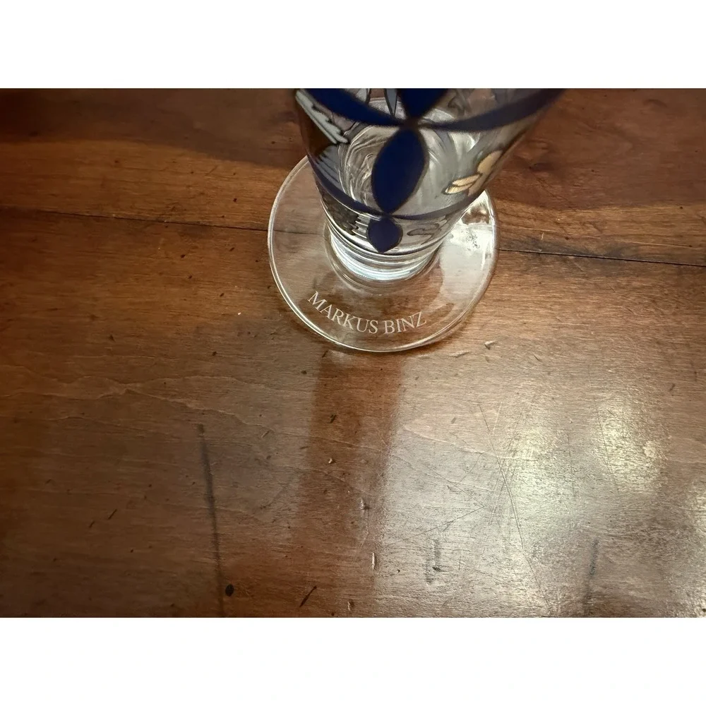 Rare Vintage Markus Binz, Ritzenhoff Tall Drinking‎ Glass